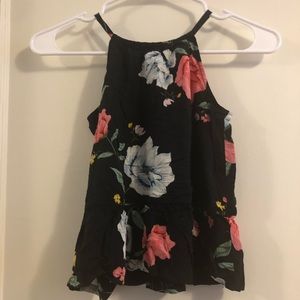 Girls floral tank top